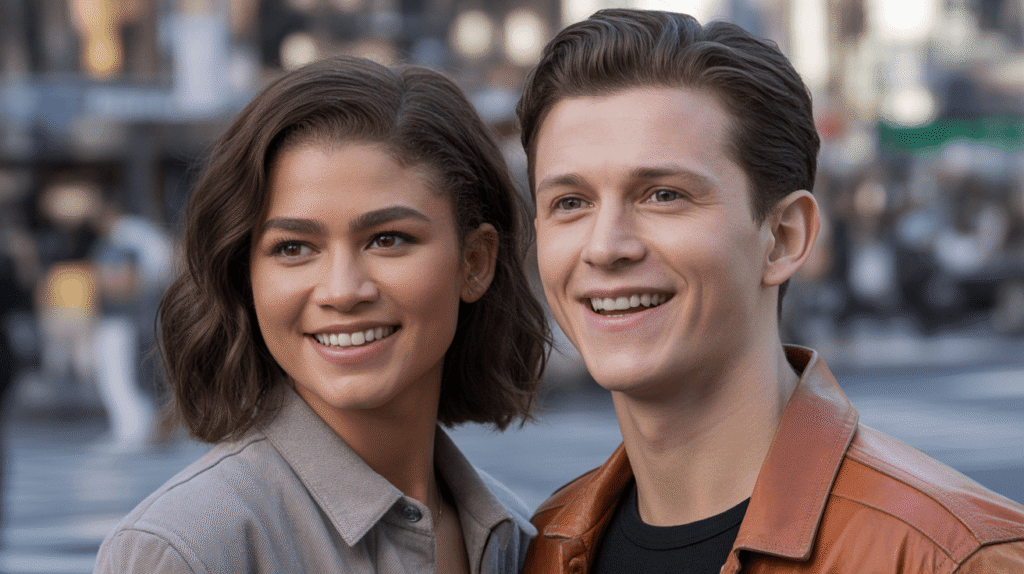 AI generated image of Zendaya  & Tom Holland-celebrity zodiac compatibility